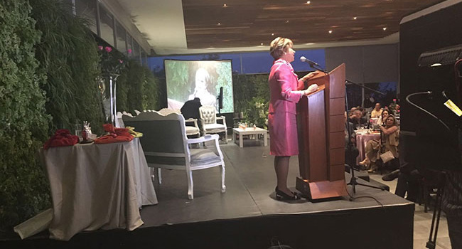 Participamos en el Evento del Comité de Damas Maguén David dando un mensaje sobre detección oportuna de ‪cáncer de mama.