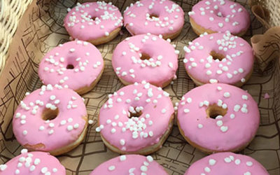 Thank Cup Stop by the donut donut! Together in the fight against breast cancer!