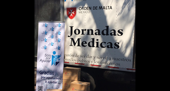 Ayer entregamos 15,071 piezas de meropenem a la Orden de Malta que Laboratorios Probiomed nos donó para sus jornadas médicas.