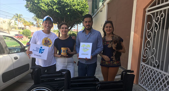 Entrega de sillas de ruedas en Villahermosa Tabasco. ¡Gracias Fundación Kaobah por ayudarnos a ayudar!
