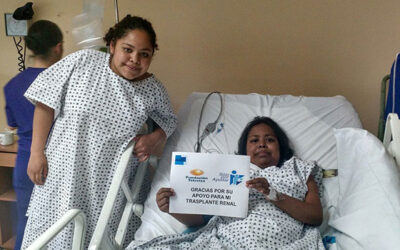 Estamos muy contentos por poder contribuir para que Jazmin y Beatriz realizaran su trasplante renal.