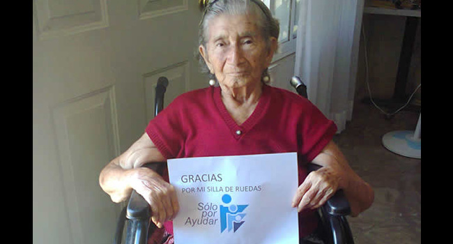 Sabemos que esta silla de ruedas será de gran utilidad para María Inés
